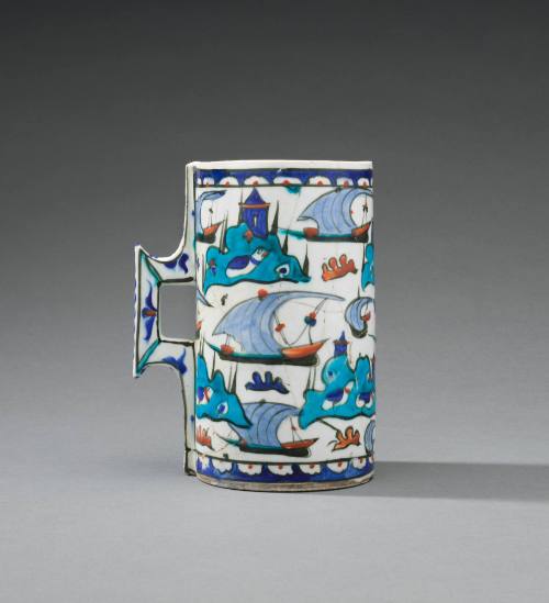 Tankard with Images of Ships