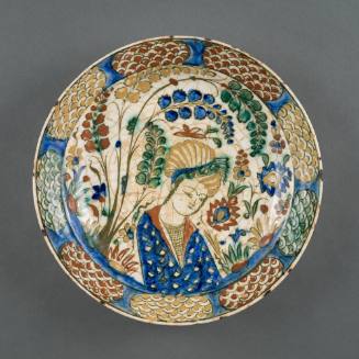 Plate with a Young Man in a Landscape Setting