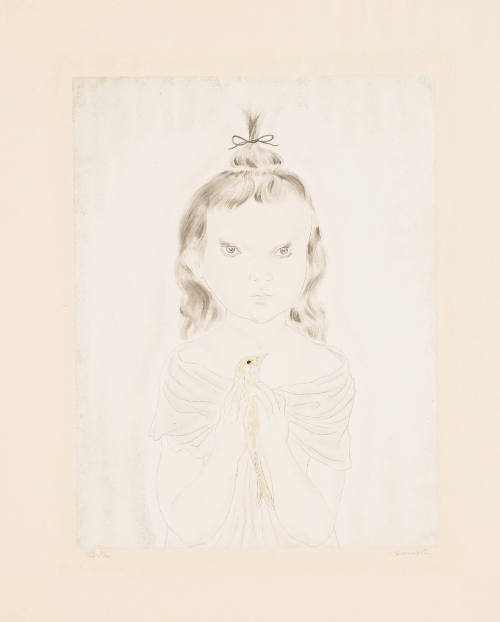 Young Girl with Bird