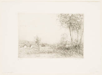 Farm with Poplars