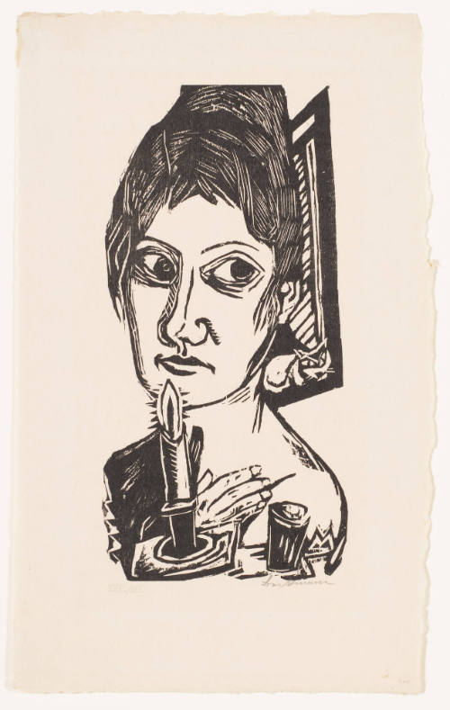 Woman Holding Candle
