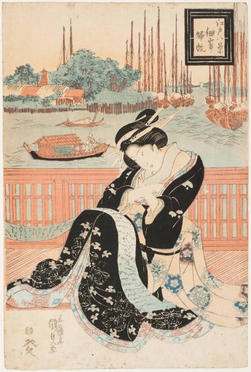 Returning Sails at Tsukuda Island (Tsukudajima no kihan)