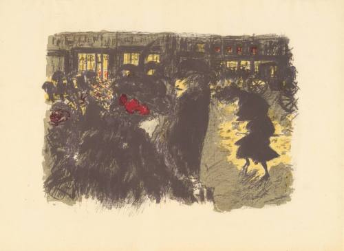 The Square at  Evening [Place le soir] from "Some Scenes of Parisian Life" ("Quelque aspects de la vie de Paris"