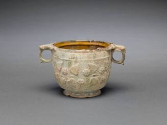 Two-Handled Cup with Grapevine Design