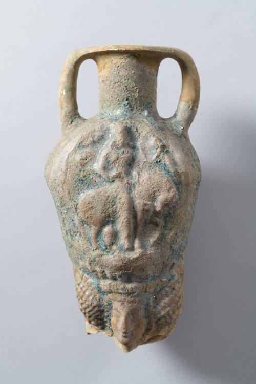 Rhyton with Equestrian Figure and Goddess