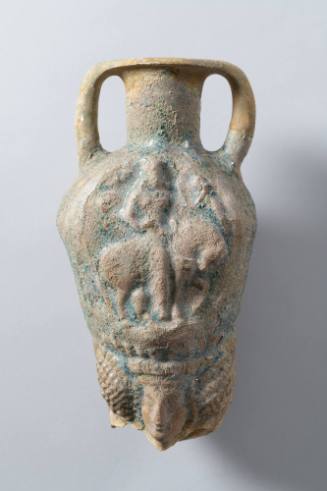 Rhyton with Equestrian Figure and Goddess