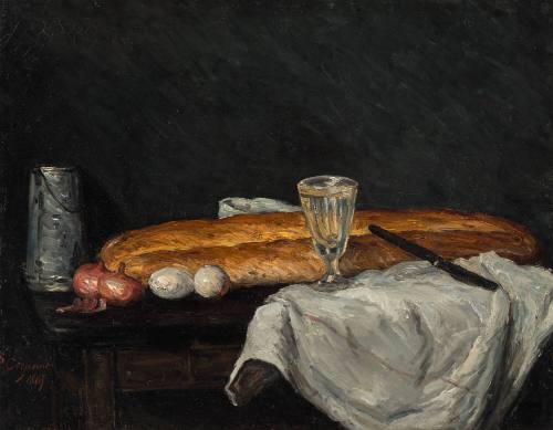 Still Life with Bread and Eggs