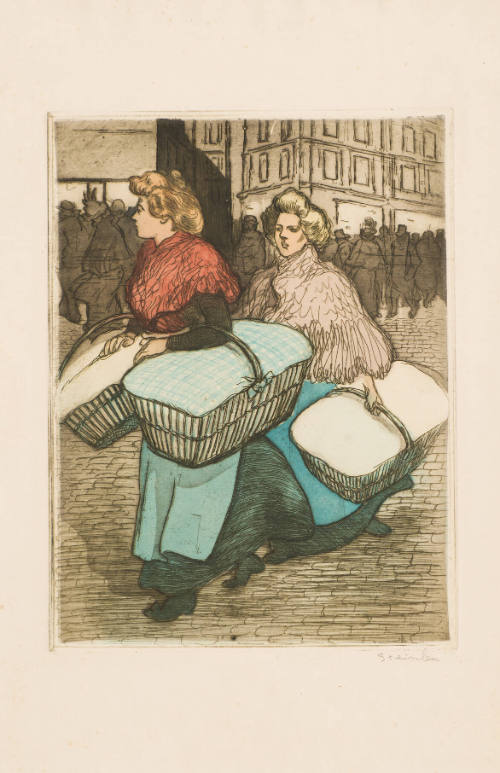 Laundresses Carrying Back the Work