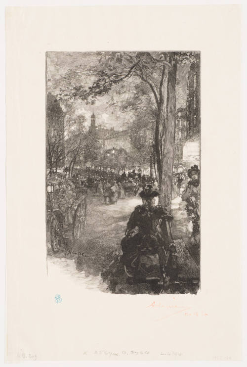 Boulevard Montmartre, Evenine