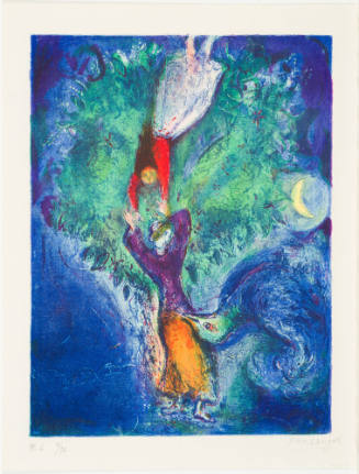 So She Came Down from the Tree and Drawing Near Him Strained Him to Her Bosom ...