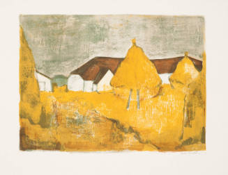 Les meules a Nantau [Haystacks at Nanteau]