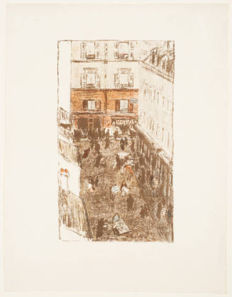 Street Corner Seen from Above [Coin de rue d'en haut] from "Some Scenes of Parisian Life" ("Quelque aspects de la vie de Paris"