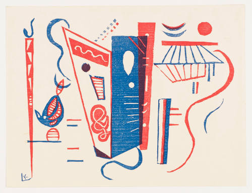 Composition in Red and Blue