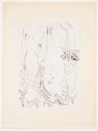 Bathers at the Port of Sainte-Adress [Baigneuses devant un port de Sainte-Adresse]