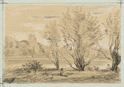 Copy after "L'Etang et les villas vus derrière les  saules"