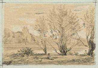 Copy after "L'Etang et les villas vus derrière les  saules"