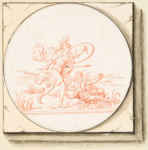 Diana (?) and a River-God
