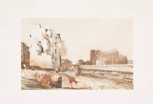 Notre Dame Paris from the Quai St. Bernard