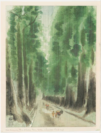 The Row of Cedar Trees in Spring [Nikkō Suginamiki Natsusame]