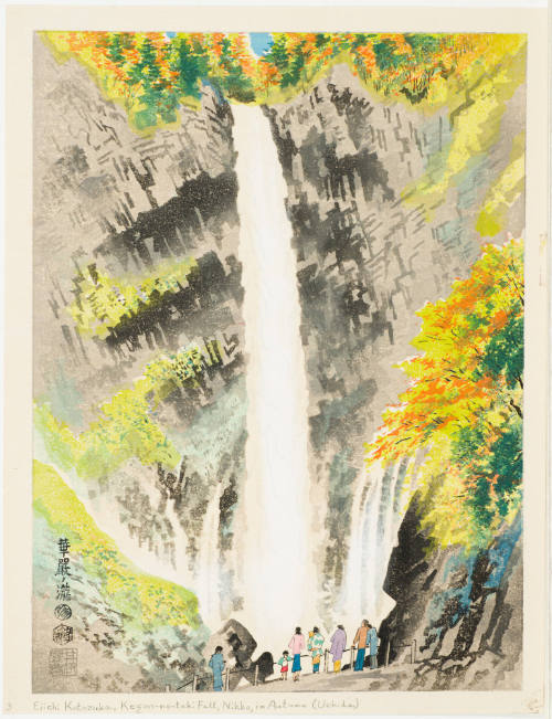 Kegon-No-Taki Fall in Autumn [Kegon-no-taki akikei]