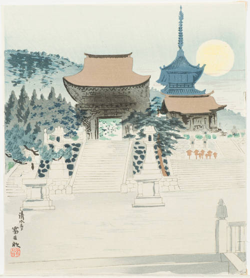 Full Moon Viewed at the Temple Kiyomizu