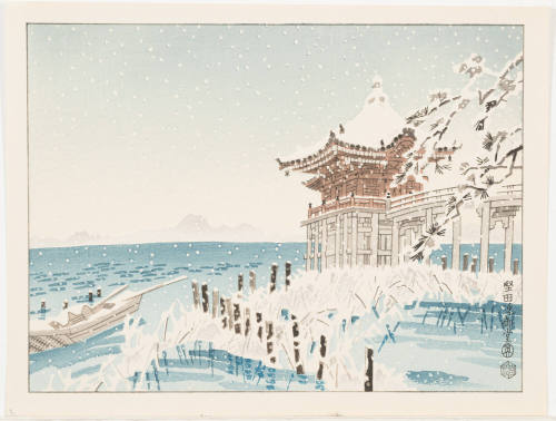 The Katata Ukimido Temple on Lake Biwa [Katata Ukimidō]