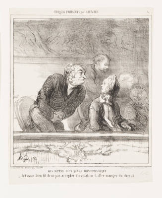 Croquis Parisiens Par Daumier; Les Suited D'Un Diner Hippophagique