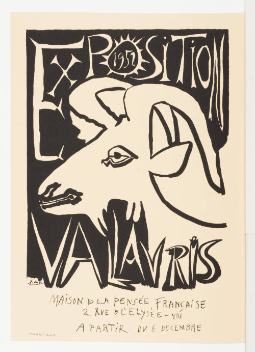 Poteries De Vallauris Maison De La Pensèe Francaise Paris December 6, 1952