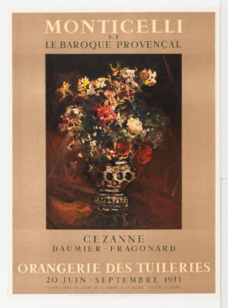Monticelli Et Le Baroque Provençal Orangerie De Tuileries June 20-September 1953