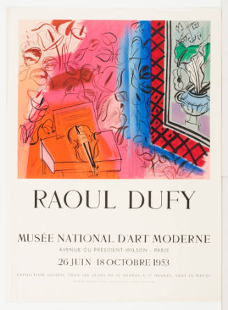 Roual Dufy / Musée National d'Art Moderne / ... Paris  / June 26-October 18, 1953