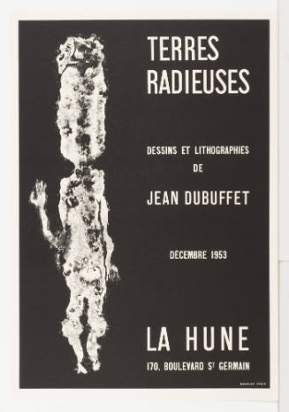 Lithographies Librarie "La Hune" Paris December 1953
