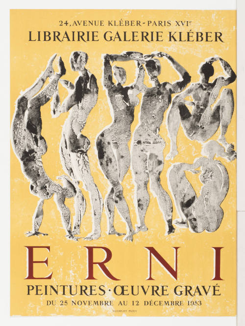 Peintures Galerie Kléber Paris November 25-December 12, 1953