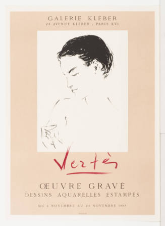 Oeuvre Gravé Galerie Kléber Paris November 6-24, 1953