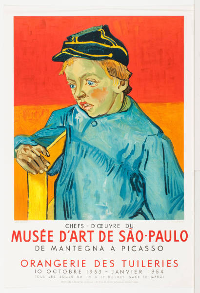 Chefs-D'Oeuvre Du Musée De Sao-Paulo. Orangerie Des Tuileries Paris October 10, 1953-January 1954 by Vincent van Gogh