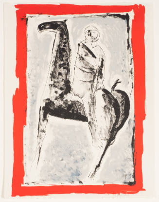 Horseman with Red Border