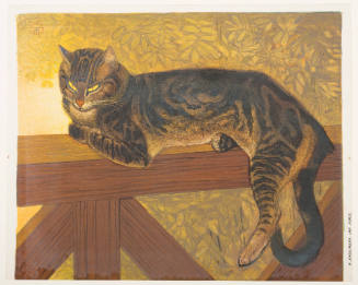 Summer--Cat on a Balustrade [L'Été--Chat sur une balustrade]