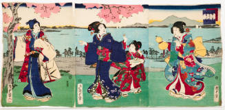 Genji by Cherry Trees