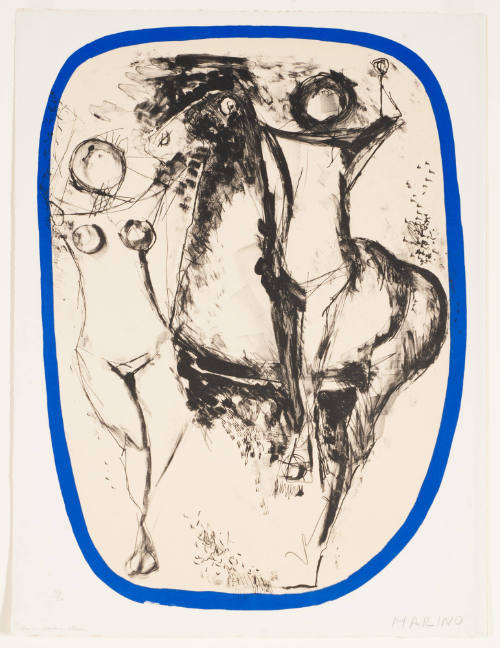 Horse: Blue Border