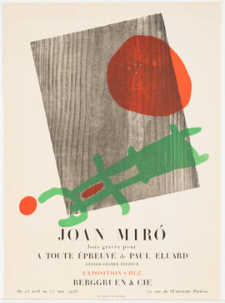Joan Miró/ Bois Gravés Pour/ A Toute Épreuve de Paul Eluard....