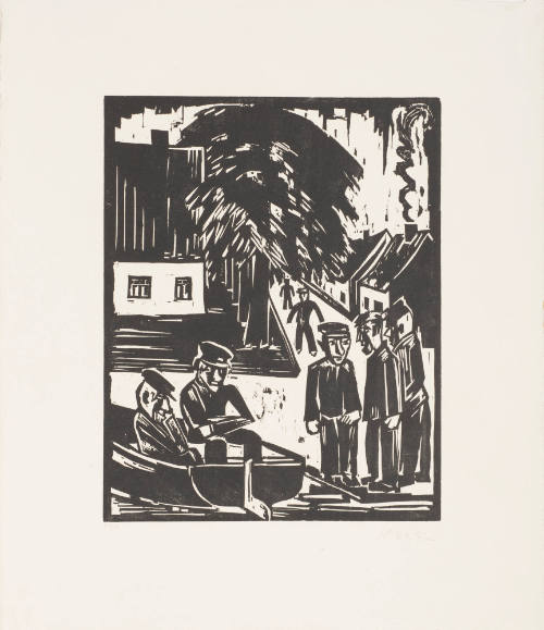Fishermen on the Shore (Fischer am ufer)
