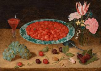 Still Life with Dish of Strawberries
