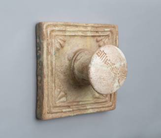 Knobbed Plaque with Royal Inscription