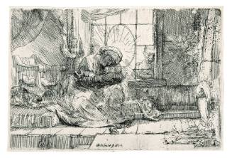 The Virgin and Child with a Cat and Snake