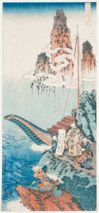 The God of Sumiyoshi Challenging the Chinese Poet Po Chui