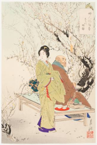 Plum Orchard by the Kinoshita River (Kinoshitagawa no umesono)