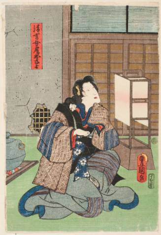 Actor as Seikichi's Wife Osayo