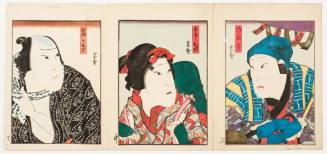 Actors as a Candy-Seller, a Grass Cutter and a Palanquin Bearer