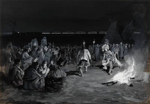 A Dance of Crow Indians