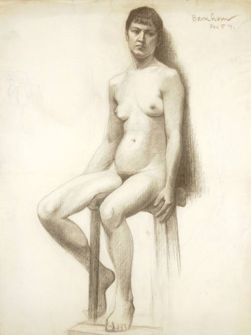 Study, Seated Female Nude