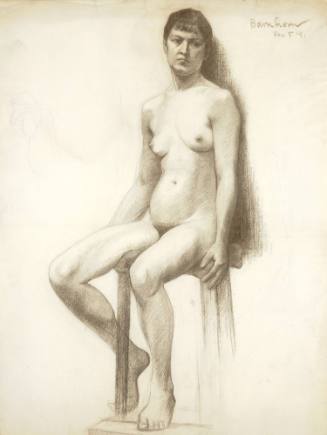 Study, Seated Female Nude